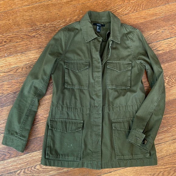 Forever 21 Jackets & Blazers - Utility Army Green Cargo Jacket